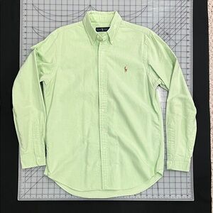 Ralph Lauren Men's Light Green Button Down Shirt